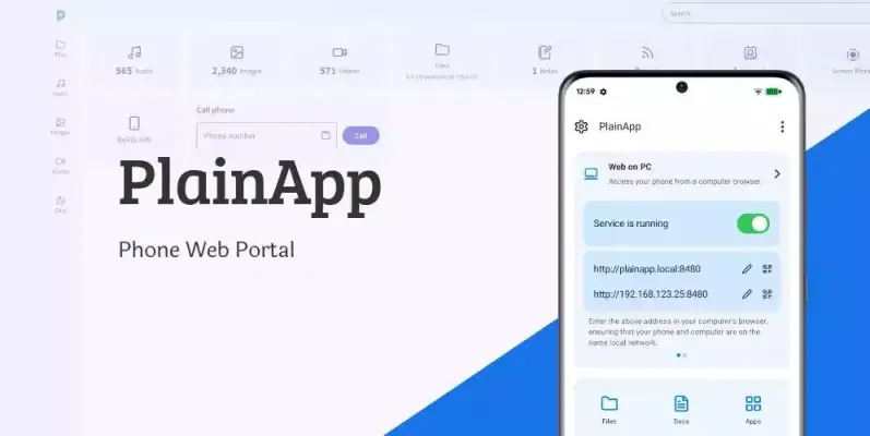 آموزش اتصال گوشی اندروید به کامپیوتر با PlainApp؛ جایگزین Phone Link