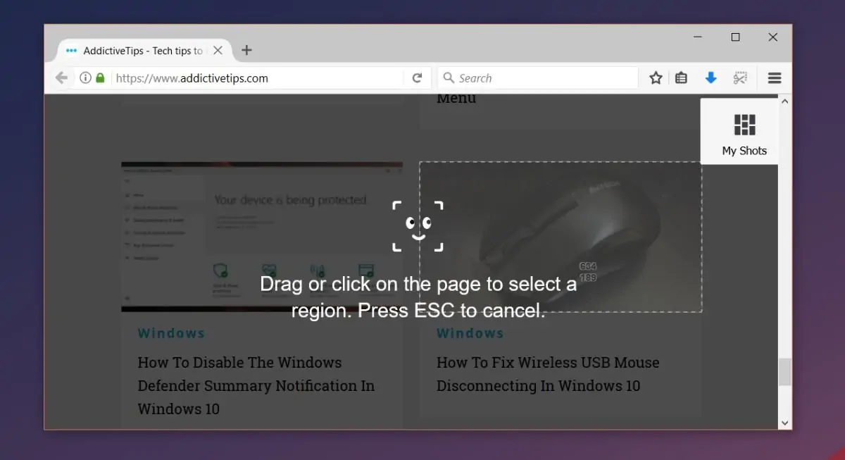 نحوه‌ی فعال کردن و استفاده از ابزار اسکرین‌شات مرورگر فایرفاکس در عکاسی از صفحات وب