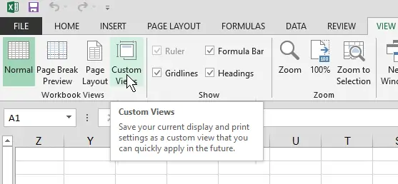 چگونه با Custom Views اکسل، نمای سفارشی برای ورک‌شیت‌ها ایجاد کنیم؟