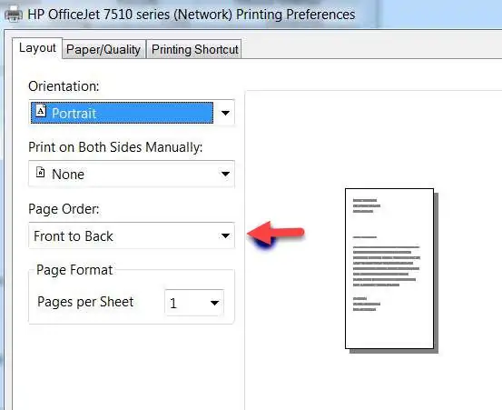 نحوه پرینت کردن صفحات با ترتیب برعکس به کمک تنظیمات پرینتر و Print در ویندوز