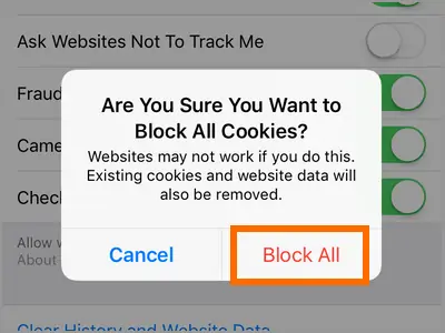 چگونه کوکی سایت‌ها را در Safari آیفون و iOS مسدود کنیم؟