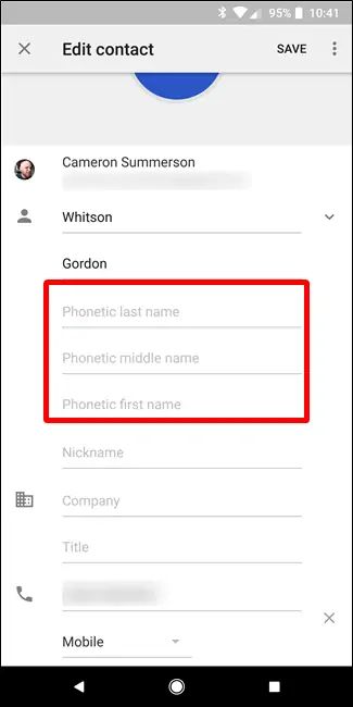 چگونه تلفظ صحیح نام و نام خانوادگی مخاطبین را در اندروید و اپ Contacts گوگل وارد کنیم؟