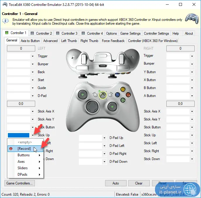 آموزش تبدیل دسته بازی معمولی به Xbox 360 Controller for Windows و تنظیمات دکمه‌ها در بازی‌ها
