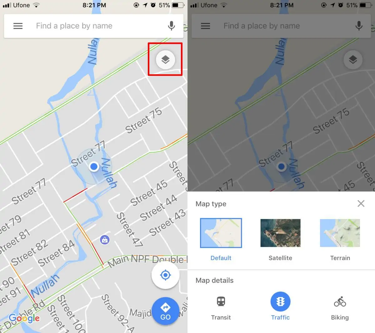 محاسبه فاصله، ترافیک مسیر و اطلاع از مسدود بودن راه‌ها در نقشه گوگل