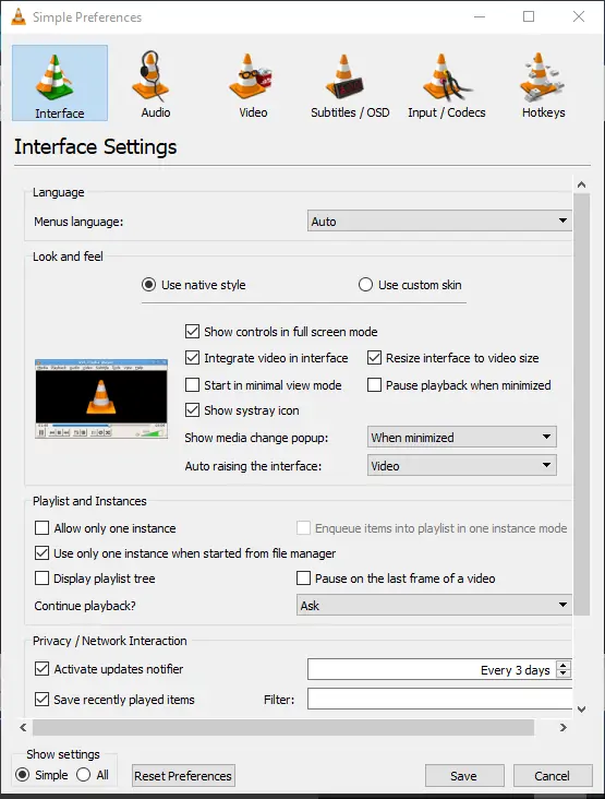 حل کردن مشکل پخش فیلم در VLC با تنظیمات دیکدر، کش ویدیو و شتاب‌دهی سخت‌افزاری