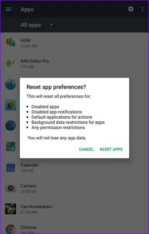 بازنشانی تنظیمات برگزیده برنامه‌ها یا Reset App Preferences در اندروید چیست و چگونه از آن استفاده کنیم؟