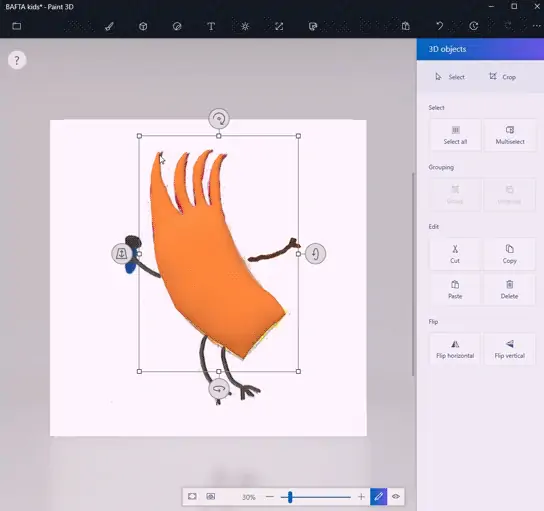 آموزش تبدیل طرح دوبعدی به سه‌بعدی با Paint 3D مایکروسافت