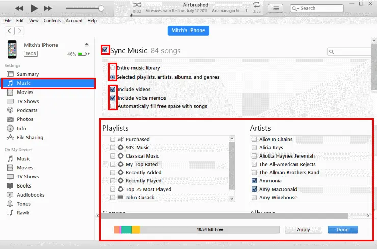 آموزش ارسال آهنگ و فایل ویدیو به آیفون با استفاده از iTunes