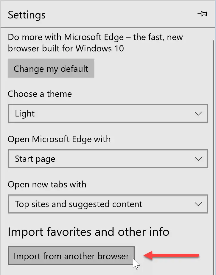 چگونه لینک صفحات موردعلاقه یا Favorites مرورگر Edge ویندوز قدیمی را بازگردانی کنیم؟