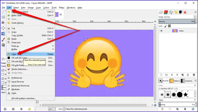 آموزش حذف پس‌زمینه عکس و شفاف کردن بک‌گراند لوگو و آیکون در GIMP