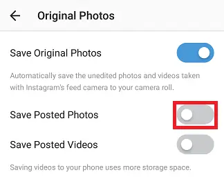 روش جلوگیری از ذخیره خودکار عکس‌های اینستاگرام در Camera Roll