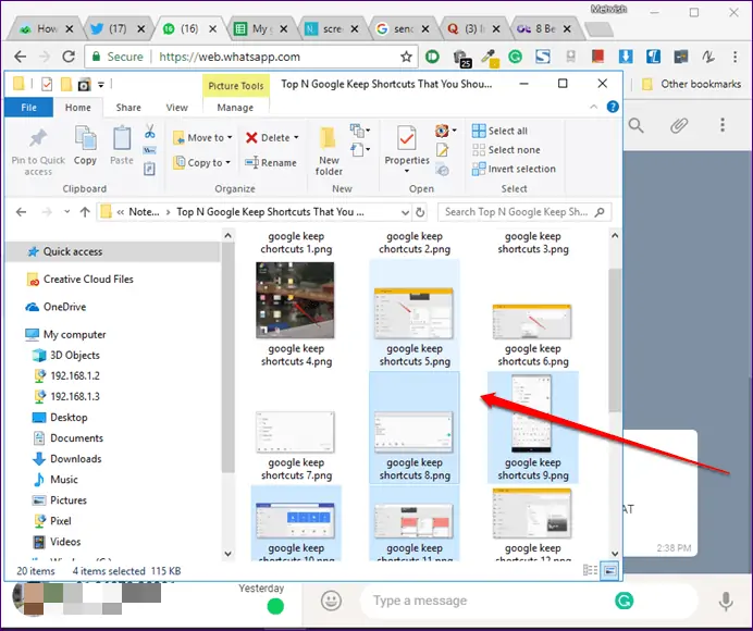 آموزش ارسال عکس و اسکرین‌شات و فایل در نسخه‌ی تحت وب واتس‌اپ