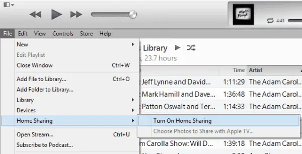 چگونه فایل‌های موسیقی را با iTunes در شبکه خانگی به اشتراک بگذاریم؟