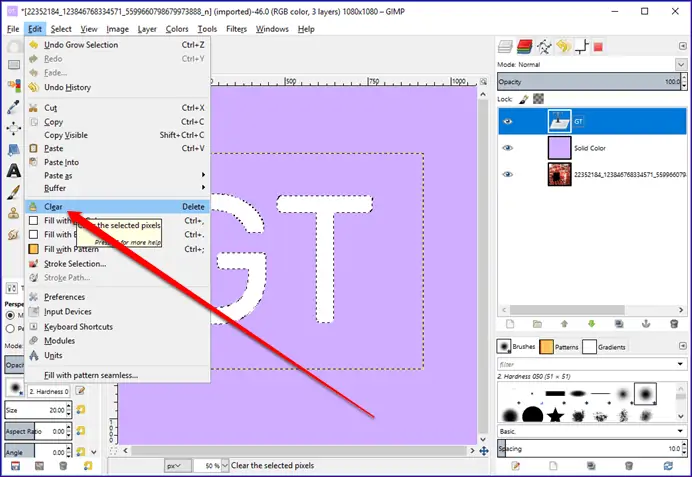 آموزش قرار دادن عکس درون متن به کمک GIMP