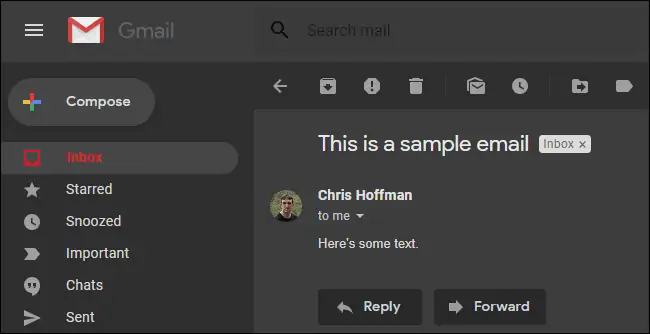 نحوه فعال کردن قالب مشکی در Gmail تحت وب