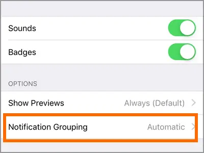 آموزش گروه‌بندی نوتیفیکیشن اپ‌ها به صورت خودکار یا دستی در iOS 12