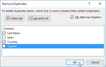 روش حذف سریع ردیف‌های تکراری یا حاوی سلول تکراری در Excel با Remove Duplicate