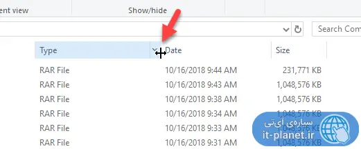 چگونه مشخصات فایل‌ها را در File Explorer ویندوز ۱۰ ببینیم و و اندازه‌ و موقعیت ستون‌های Details را تغییر دهیم؟