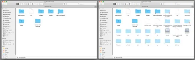 چگونه فایل‌ها و فولدرهای مخفی را در MacBook یا iMac ببینیم؟