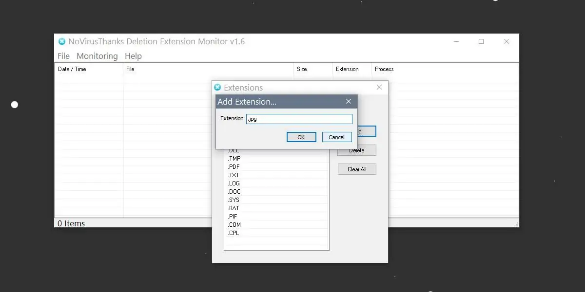 مانیتور کردن فایل‌هایی که در ویندوز دیلیت می‌شود با Deletion Extension Monitor