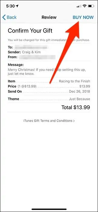 آموزش ارسال هدیه یا گیفت در iTunes اپل