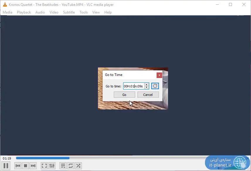 دو روش پرش به زمان دلخواه از ویدیو یا فایل موسیقی در VLC