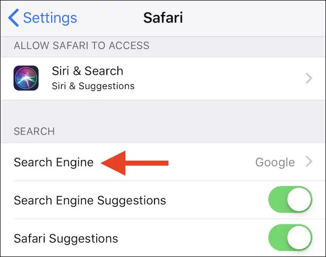 چگونه به جای گوگل از موتور سرچ دیگری در مرورگر Safari آیفون یا آیپد استفاده کنیم؟