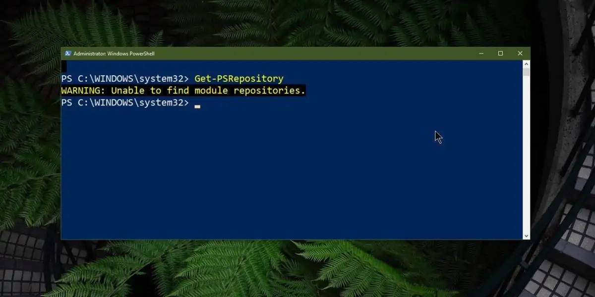 رفع ارور Unable to find module repositories حین کار با PowerShell‌ ویندوز