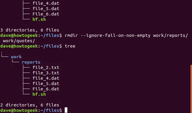 نحوه حذف فولدر با دستور rmdir در لینوکس