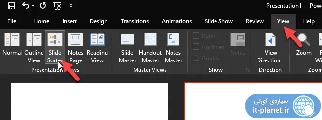 آموزش تغییر ترتیب اسلایدها و حذف و اضافه کردن اسلاید در PowerPoint