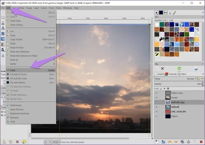 آموزش کار با لایه‌ها در GIMP: تغییر ترتیب لایه‌ها، شفافیت لایه‌ها و قرار دادن عکسی روی دیگری