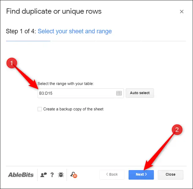 آموزش حذف کردن ردیف‌های تکراری در Google Sheets