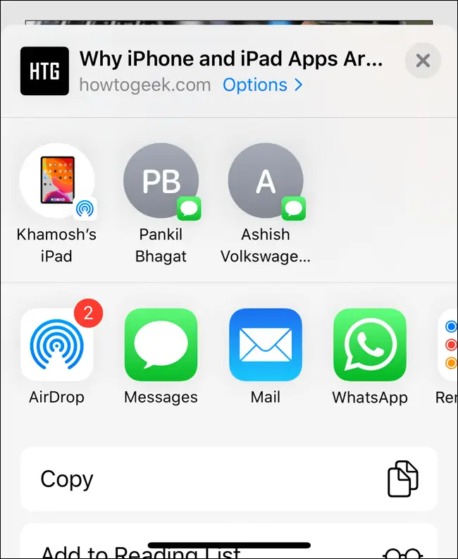 آموزش سفارشی‌سازی منوی Share آیفون و ایپد در iOS 13 و iPadOS 13