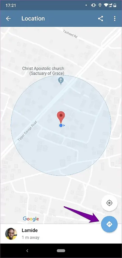 آموزش به اشتراک گذاشتن موقعیت جغرافیایی به صورت زنده در تلگرام