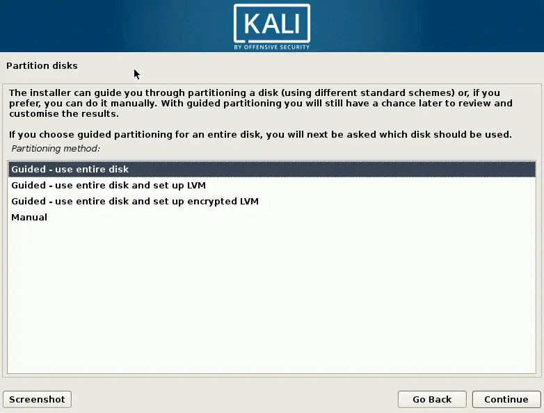 آموزش نصب لینوکس Kali