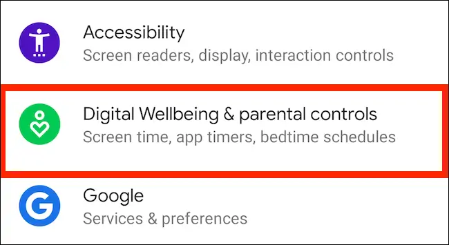 آموزش محدود کردن استفاده از اپ‌ها با App Timer اپ Digital Wellbeing گوگل
