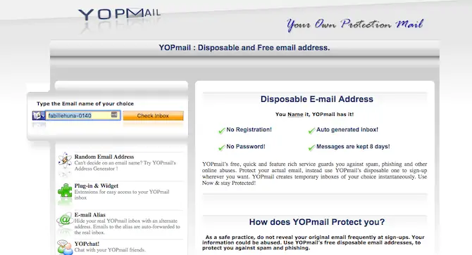 آموزش ساخت ایمیل موقتی و استفاده از سرویس ایمیل YOPmail