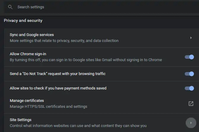 آشنایی با تنظیمات دسترسی‌های سایت‌ها در Google Chrome