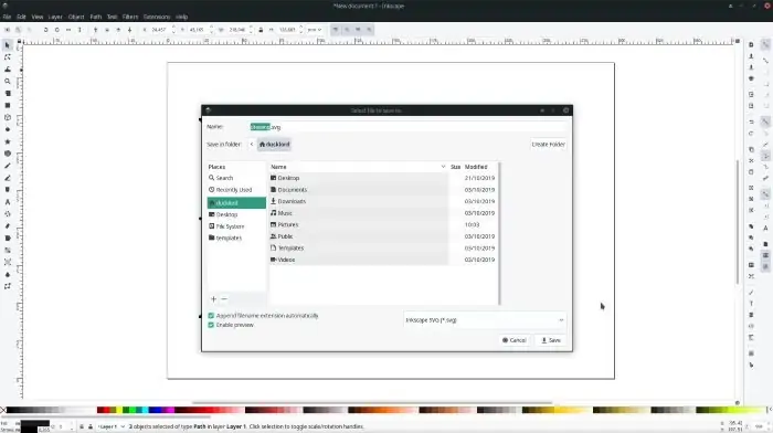 آموزش طراحی لوگو در Inkscape
