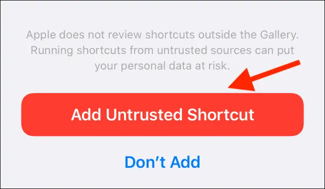 چگونه شورت‌کات‌های جانبی یا Untrusted Shortcuts را در آیفون و آیپد نصب کنیم؟