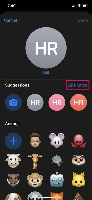 آموزش انتخاب تصویر پروفایل و نام نمایشی در Messages اپل