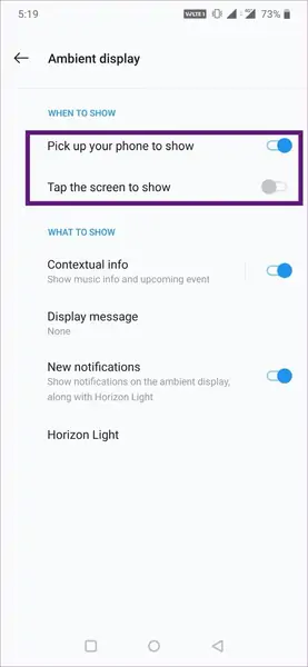 رفع مشکل تپ برای روشن کردن صفحه نمایش در گوشی‌های OnePlus