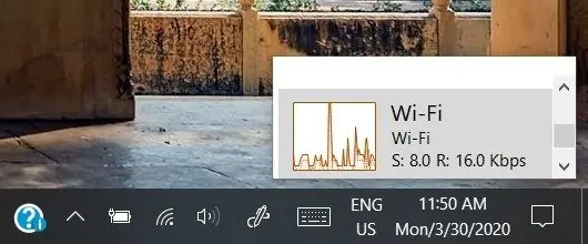 نمایش سرعت دانلود و آپلود در ویندوز ۱۰ با پنجره‌ی کوچک تاسک منیجر
