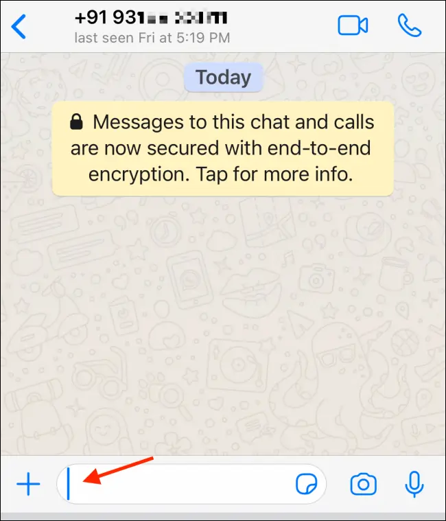چگونه در اپ واتس‌اپ برای آیفون بدون ثبت شماره موبایل افراد، پیام بفرستیم؟