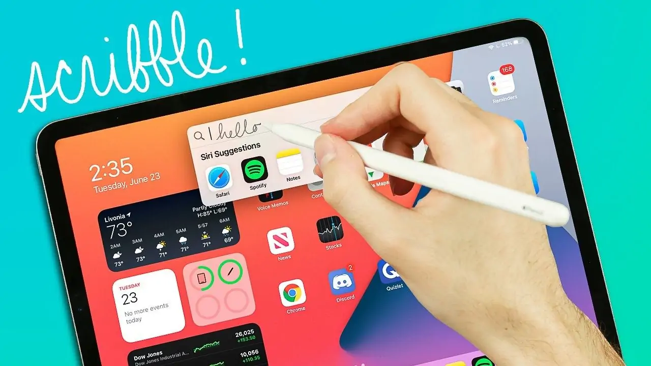 آموزش غیرفعال کردن Scribble در آیپدهای مجهز به Pencil