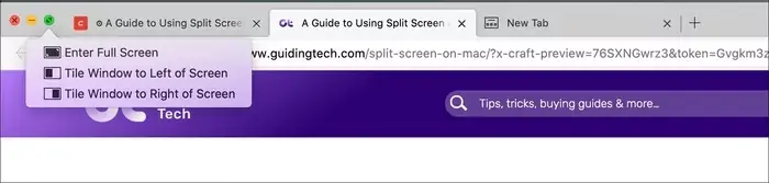 نحوه استفاده از Split Screen یا حالت دو نیم‌صفحه‌ای در مک‌ها