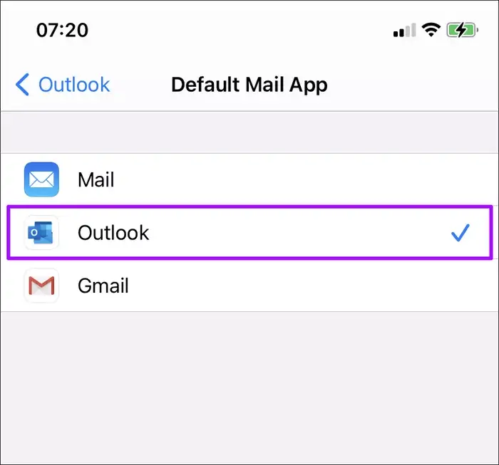 آموزش استفاده از Gmail یا Out­look به عنوان اپ ایمیل اصلی در آیفون و آیپد