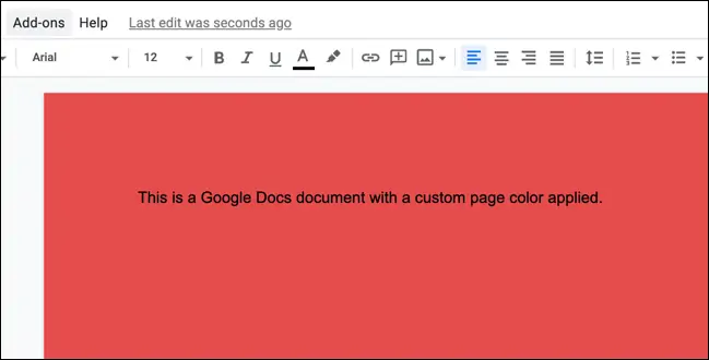 آموزش تغییر رنگ صفحه در Google Docs