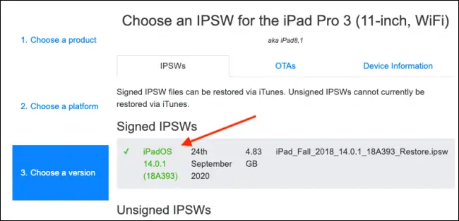 آموزش دانگرید یا ری‌استور کردن سیستم عامل آیفون و آیپد با فایل IPSW در مک