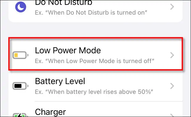 چگونه حالت کم‌مصرف باتری یا Low Power Mode را به صورت دائمی در آیفون فعال کنیم؟